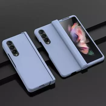 Противоударный складной чехол с точным вырезом для Samsung Galaxy Z Fold4 Fold 4 Fold 3 Fold3 Zfold4 Модные чехлы для Zfold3 for Samsung Z Fold 3 оранжевый