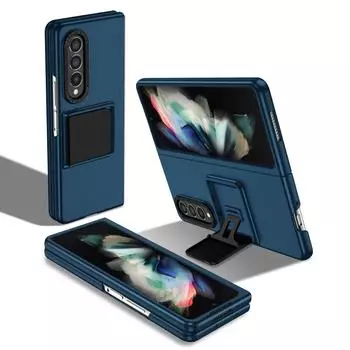 Противоударный складной чехол Zfold4 с подставкой для Samsung Galaxy Z Fold 4 Fold4 Fold3 Fold 3 Zfold3, аксессуары для мобильных телефонов, чехол for Samsung Z Fold 3 вино красного
