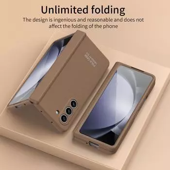 Противоударный стеклянный пленочный матовый чехол для Samsung Galaxy Z Fold 5 Fold5 Fold4 Fold 4 5G, аксессуары для телефонов, шарнирная крышка for Samsung Z Fold 5