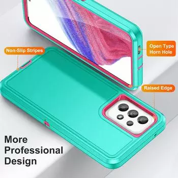 Противоударный сверхпрочный защитный чехол для Samsung Galaxy A54 A14 5g A13 A53 A04s S23 Ultra S22 Plus, жесткий защитный чехол for Galaxy A54 5G чёрный