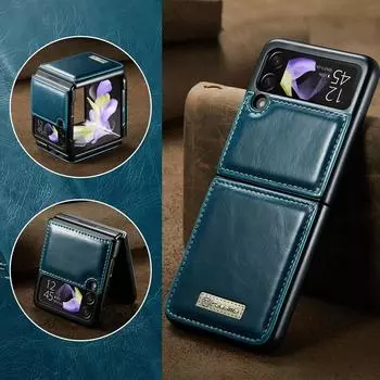 Противоударный тонкий легкий кожаный чехол для Samsung Galaxy Z Flip4 5g Flip 4 Flip3 Flip 3 Чехлы для телефонов с точным вырезом for Samsung z Flip 4 синий