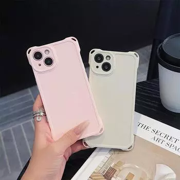 Противоударный усиленный чехол с углами для Samsung A55 S24 Ultra S21 FE iPhone 16 13 Pro Max Redmi Note13 Infinix OnePlus Realme Protector Soft Back Cover for iPhone 7/8 чёрный