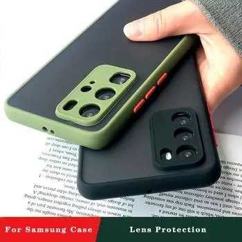 Противоударный защитный чехол-бампер контрастных цветов для Samsung Galaxy A14 A24 A34 A54 A52 A72 A13 A23 A33 A53 A73 5G Чехлы-чехлы Samsung A14 4G чёрный