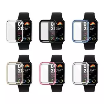 Противоударный защитный чехол для экрана, чехол из ТПУ, защитный чехол, BumperShell, совместимый для Xiaomi Mi Band 8 Pro чистый