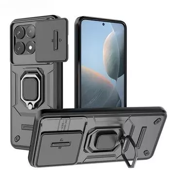 Противоударный защитный чехол для POCO X5 X6 F5 F6 Pro 5G, чехол для объектива камеры, задняя крышка для Xiaomi Redmi Note 13 Pro 4G Fundas POCO X5 чёрный