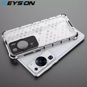Противоударный защитный чехол KEYSION для Huawei P60 Pro P60 Art, силиконовый + ПК, прозрачный сотовый чехол для телефона Nova 11i 10 Pro 10 SE for Huawei P60 Pro синий