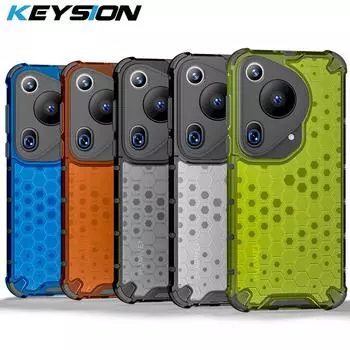 Противоударный защитный чехол KEYSION для Huawei Pura 70 Ultra P70, силиконовый + ПК, прозрачный сотовый чехол для телефона для Huawei Pura 70 Pro + for Huawei Pura 70 синий