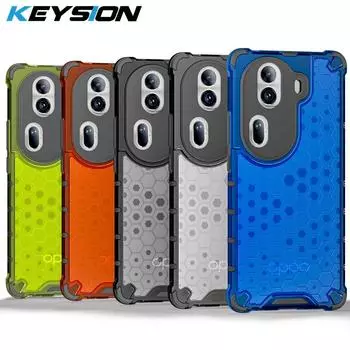 Противоударный защитный чехол KEYSION для OPPO Reno11 5G 11 Pro 5G, силиконовый + прозрачный сотовый чехол из поликарбоната для OPPO Reno10 Pro 5G for OPPO Reno10 5G синий