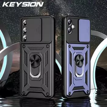 Противоударный защитный чехол KEYSION для Samsung A05 A05S, защитное кольцо для объектива камеры, задняя крышка-подставка для телефона Galaxy A05S A05 for Samsung A05S красный