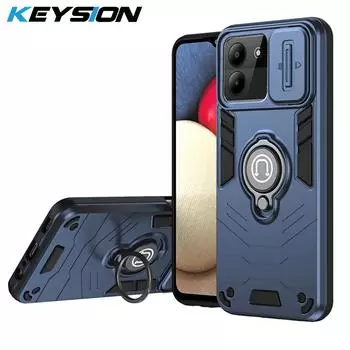 Противоударный защитный чехол KEYSION для ZTE Blade A54 A34, защитное кольцо для объектива камеры, чехол-подставка для телефона для ZTE Blade A34 A54