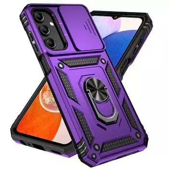 Противоударный защитный чехол с кольцом для объектива для Samsung Galaxy S24 S23 S22 S21 Ultra Plus A05 A15 A25 A04S A14 A24 A34 A54 A13 A22 M53 5G 4G задняя крышка ПК For Samsung Galaxy A13 4G красный