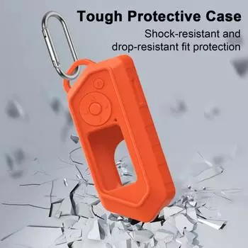 Противоударный защитный чехол с крючком. Ударопрочный, простая установка. Надежная посадка. Силиконовый чехол для защиты всего тела для Flipper Zero. чёрный