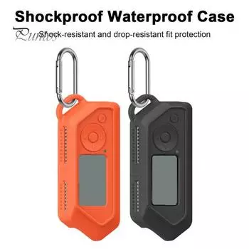 Противоударный защитный чехол с крючком. Ударопрочный, простая установка. Надежная посадка. Силиконовый чехол для защиты всего тела для Flipper Zero. чёрный