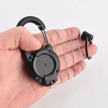 Противоугонная металлическая легко тянущаяся пряжка, веревка, эластичный брелок для ключей, выдвижной брелок для ключей, защита от потери ски-пасса, удостоверения личности