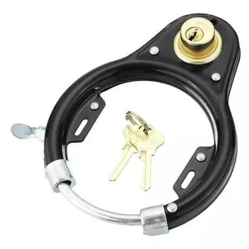 Противоугонная защита мотоцикла для езды на велосипеде с ключами, принадлежности для велосипеда, велосипедные замки, велосипедный замок, замок на колесо чёрный