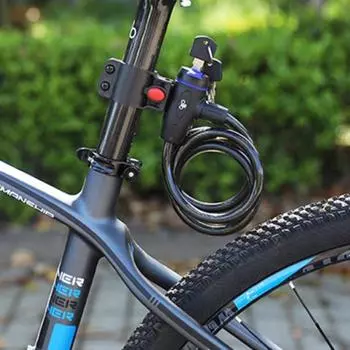 Противоугонные мотоциклы, стальная проволока, замок цепи для горного велосипеда, аксессуары для велосипеда чёрный