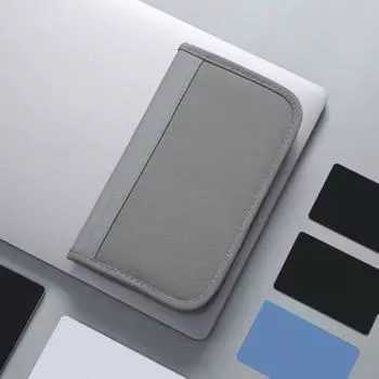 Противоугонный чехол для паспорта, держатель удостоверения личности, многофункциональный кошелек, дорожная сумка для паспорта One Size чёрный