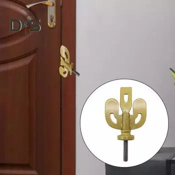 Противоугонный дверной замок, высокопрочный, нержавеющий, компактный размер, для путешествий, дополнительная безопасность, конфиденциальность, дверной шкафчик, охранное устройство чёрный