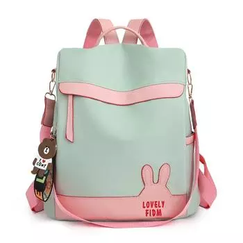 Противоугонный рюкзак для женщин, новая модная и универсальная дорожная сумка из ткани Оксфорд, школьная сумка большой вместимости