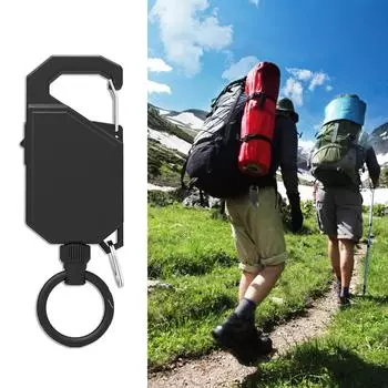 Противоугонный выдвижной брелок для ключей с выдвижным крючком, легко вытягиваемый нейлоновый веревочный брелок, аксессуары для ключей 100 см