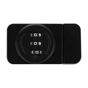 Противоугонный замок для шкафа с паролем, 3-значный детский замок, защитный пароль, дверной замок для ящика серебряный