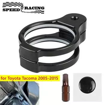 Противоугонный замок для задней двери, подходит для Toyota Tacoma 2005-2015, алюминиевый сплав, пикап, защитные замки для задней двери, черный чёрный