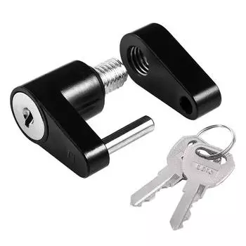 Противоугонный замок прицепа, защита сцепного устройства, цинковый сплав (черный)