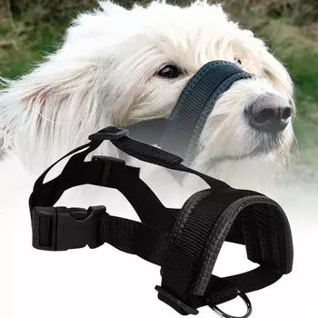Противоукусная лай жевательная безопасность регулируемый уход за полостью рта намордник для собак маска для рта M