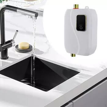 Проточные водонагреватели Электрический бойлер Душевая вилка США Tankless для отеля белый