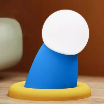 Протягивает свою круглую руку к ночнику | Круглая хлопающая лампа, забавный ночник со светом, нажимает на него, чтобы отрегулировать яркость, милый ночник One Size