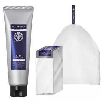 Proud Men Face Wash Net Clay Face Wash 120g Micro Foaming Net Set Face Wash Net Foaming Net for Face Wash Gness Foaming Cleansing Gloss Face Wash Gloss Face Wash Gloss For Men Prevention