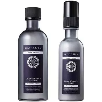 Proud men lotion & emulsion deep effect lotion 200ml + deep effect milk 150ml mens mens moisturizing