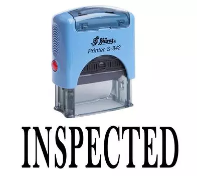 ПРОВЕРЕНО Самостоятельная резиновая печать Офисная стационарная блестящая печать на заказ Impression Area 14 mm x 38 mm красный