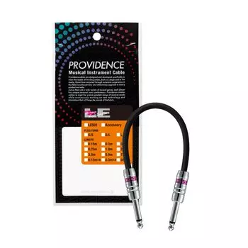 Providence LE501 30cm Patch Cable with SS Plug (StraightStraight), Black