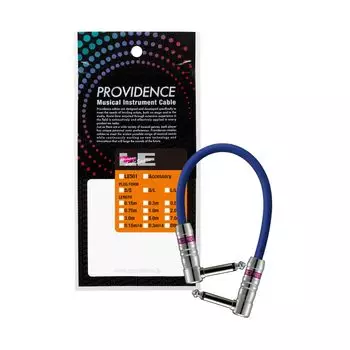 Providence LE501 Patch Cable, 50cm, LL Plug (L-ShapedL-Shaped), Blue
