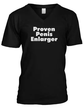 Проверенная футболка для увеличения пениса, сексуальная, грубая, для взрослых, забавная футболка с v-образным вырезом S