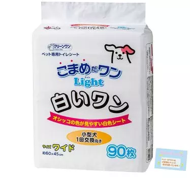 Проверка туалета, моча каждые Часто Один Светлый Белый Один Легко увидеть цвет мочи Белая простыня для маленьких собак 60 x 45 см в ширину 90 листов [Pet Sheet] белый