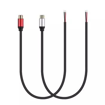 Провод динамика RCA, гнездовой разъем адаптера, разъем для оголенного провода, аудиокабель с открытым концом для усилителя, аудио-видео ресивер, динамики A2