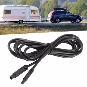 Провод головки 4-контактный 5-отверстий 6p 8p Головка Мужской к Женский удлинительный провод Регистратор Задний Вытянутый Длинный Провод One Size чёрный