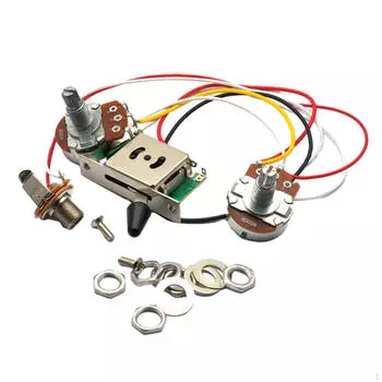 Проводка для электрогитары с предварительной разводкой, Проводка для регулировки громкости, Детали баса, 3 way