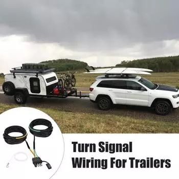 Проводка для прицепа Boat RV 4 Pin 5 Wire с нейлоновой сетчатой трубкой