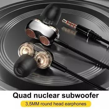 Проводная игровая гарнитура 3,5 мм с микрофоном с шумоподавлением, высококачественный звук, тяжелые латунные проводные наушники-вкладыши розовый