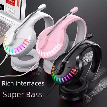 Проводная игровая гарнитура Silver Eagle Q2 с микрофоном и звуковой картой для ПК, ноутбука и планшета single 3.5mm version чёрный