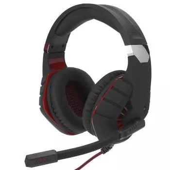 Проводная игровая гарнитура со светодиодной подсветкой, микрофоном с шумоподавлением и разъемом USB 3,5 мм