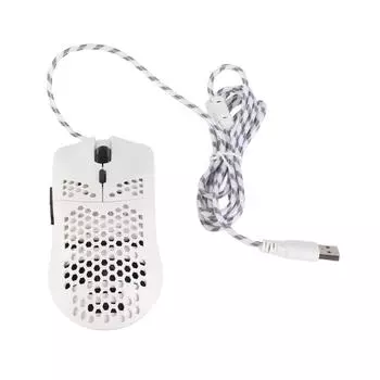 Проводная игровая мышь J900 с 6 кнопками, разрешением 6400 точек на дюйм, RGB, программируемая, с полым корпусом, эргономичная мышь для геймеров