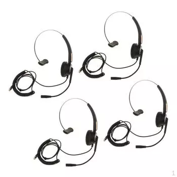 Проводная монофоническая гарнитура с центральным шумоподавлением, наушники