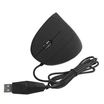 Проводная мышь для левой руки вертикальная эргономичная 80012001600DPI USB оптическая для Windows 8Windows 10проводная