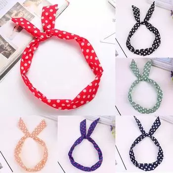 Проводная повязка на голову в стиле рокабилли с узором пейсли, тартан в стиле ретро, проволочный шарф в стиле ретро чёрный