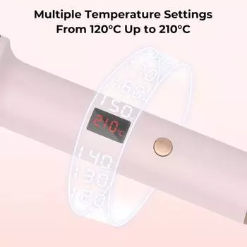 Проводная щетка для завивки волос Yousheng со светодиодным дисплеем, термощетка, быстрый нагрев, круглая щетка с отрицательными ионами, электрическая плойка для выпрямления волос, инструменты для завивки волос US Plug розовый