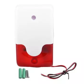 Проводная сигнализация стробоскоп мигающий свет 220 В рог вспышка звук сирена для домашней охранной сигнализации